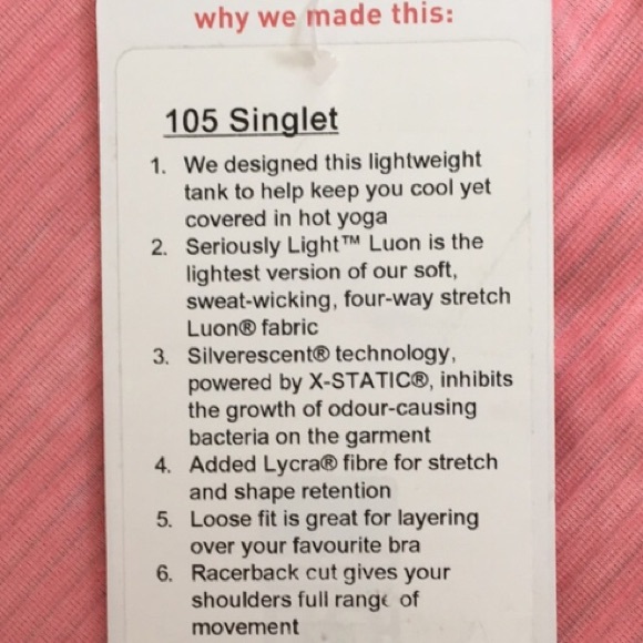 Tonight only⚡️LULU🍋 SZ. 6, 8, 10 CORAL TANK - Picture 8 of 8